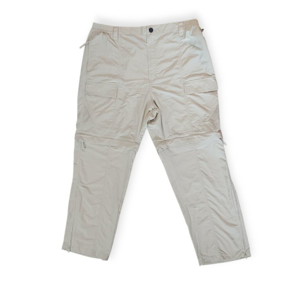 Reel Legends Marlin Pants Shorts Combo Men's Khaki Teflon Dri-Fit XL 40x32 NWT